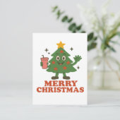 Zalig kerstfeest  feestdagenkaart (Staand voorkant)
