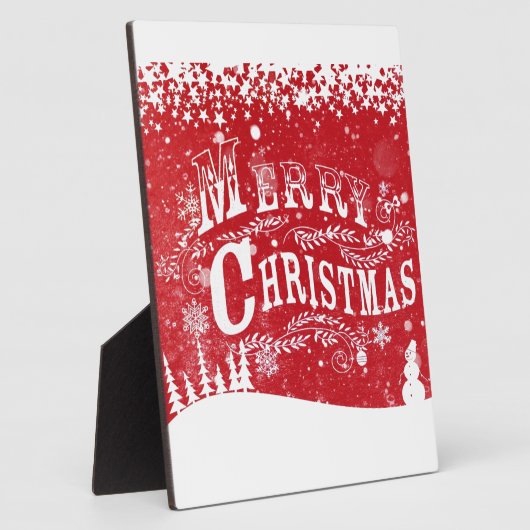 Zalig kerstfeest fotoplaat (Zijkant)