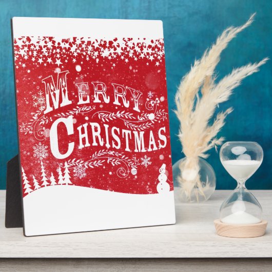 Zalig kerstfeest fotoplaat (Zijkant)