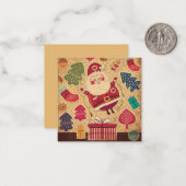 Zalig Kerstfeest/Gelukkig eindejaar Notitiekaartje (Voorkant / Achterkant in situ)