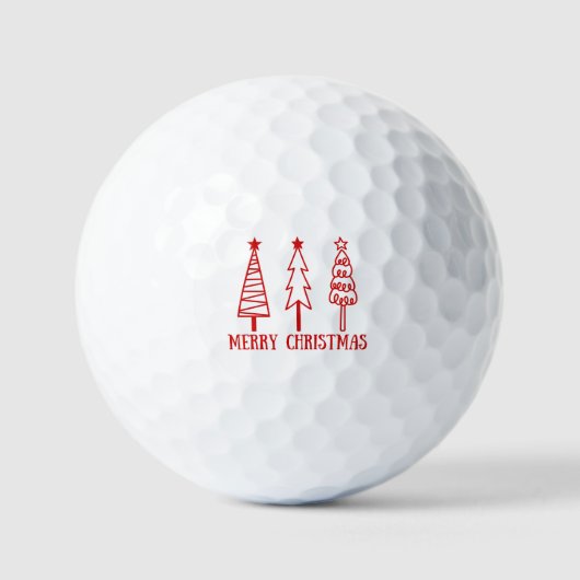 Zalig kerstfeest golfballen (Voorkant)
