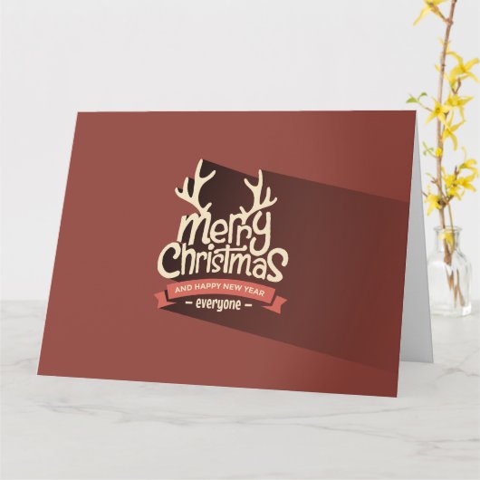 Zalig kerstfeest kaart (Gele Bloem)