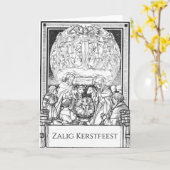 Zalig Kerstfeest Kaart (Gele Bloem)