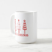 Zalig kerstfeest koffiemok (Voorkant links)