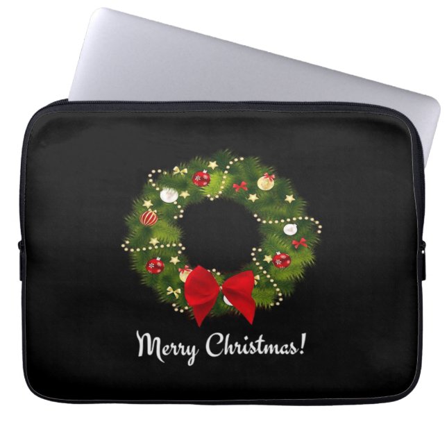 Zalig kerstfeest! laptop sleeve (Voorkant)
