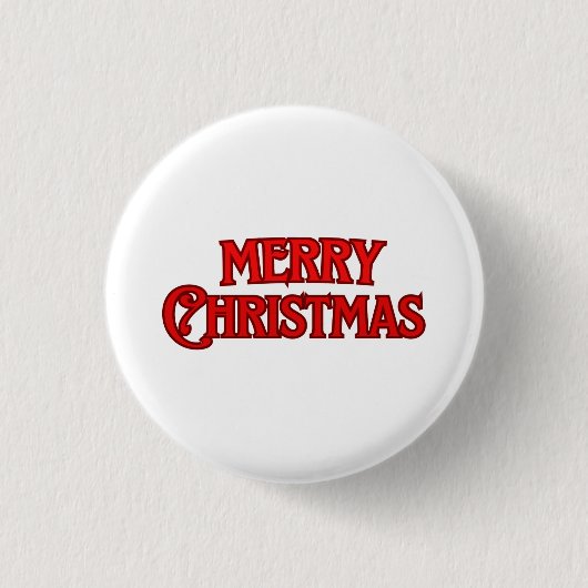 Zalig kerstfeest ronde button 3,2 cm (Voorkant)