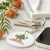 Zalig kerstfeest sleutelhanger (Voorkant Rechts)
