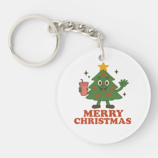 Zalig kerstfeest sleutelhanger (Voorkant)
