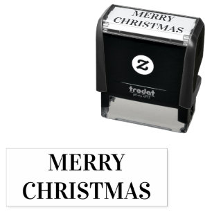 Zalig kerstzelfinkend stempel