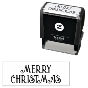 Zalig kerstzelfinkend stempel