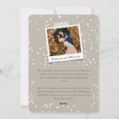 Zalig & vrolijk ooit na boog bruiloft foto feestdagenkaart (Achterkant)