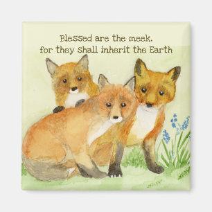 Zalig zijn de zachtmoedige Vossen Magneet