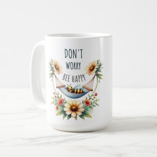 Zalige bijentuin koffiemok (Voorkant links)