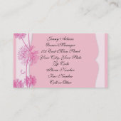 Zalige Bloemen Visitekaartje (Achterkant)