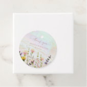 Zalige Blooms Bruiloft Bedankjes Labels (In situ)