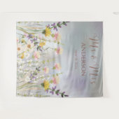 Zalige Blooms Bruiloft Wandkleed (Voorkant (horizontaal))