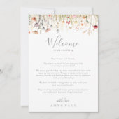 Zalige Boho Wildflower bruiloft welkomstbrief (Voorkant)