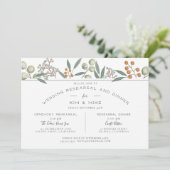 Zalige Bounty Botanische Huwelijksrepetitie Kaart (Staand voorkant)