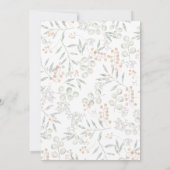 Zalige Bounty Botanische Huwelijksrepetitie Kaart (Achterkant)