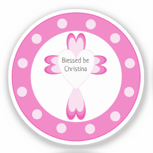 zalige doop sticker (Voorkant)