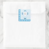 zalige doop vierkante sticker (Tas)