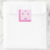 zalige doop vierkante sticker (Tas)