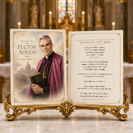 Zalige Fulton Sheen Bid Voor Ons Katholiek Heilig  Visitekaartje