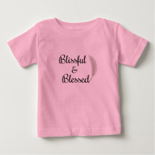 Zalige & gezegende engel veer baby bodysuit