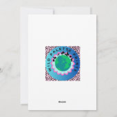 Zalige Hippo Blank Note Kaart (Achterkant)