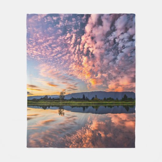 zalige horizon fleece deken (Voorkant)