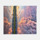 zalige horizon fleece deken (Voorkant (Horizontaal))