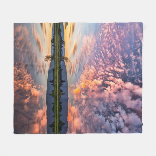 zalige horizon fleece deken (Voorkant (Horizontaal))