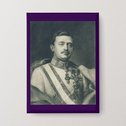 Zalige Karl van Oostenrijk Rooms-Katholiek Button (Voorkant)