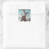 Zalige Pier Giorgio Frassati Vierkante Sticker (Tas)
