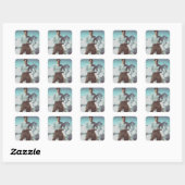 Zalige Pier Giorgio Frassati Vierkante Sticker (Vel)