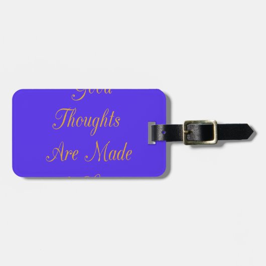 Zalige Reflecties: Goede Gedachten van Liefde Bagagelabel (Voorkant horizontaal)