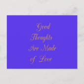 Zalige Reflecties: Goede Gedachten van Liefde Briefkaart (Voorkant)