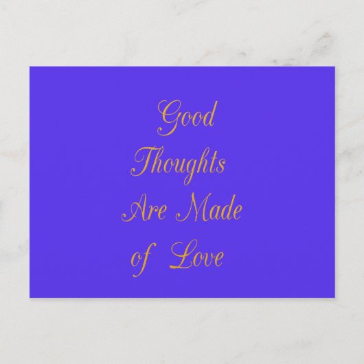 Zalige Reflecties: Goede Gedachten van Liefde Briefkaart (Voorkant)