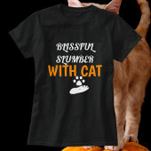 Zalige sluimer met kat Halloween gepersonaliseerd T-shirt