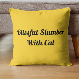 Zalige Slumber Met Kat Gepersonaliseerde Huisdier Kussen