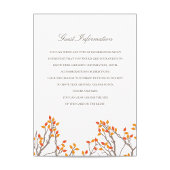 Zalige takken Bruiloft invoegen Informatiekaartje