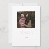 Zalige takken Monogram bruiloft uitnodiging (Achterkant)