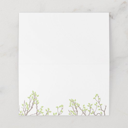 Zalige takken plaatskaartje (Buitenkant ongevouwen)