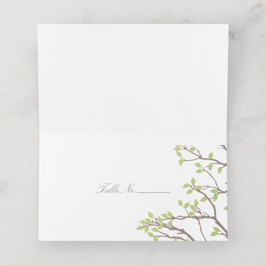 Zalige takken plaatskaartje (Binnenkant ongevouwen)