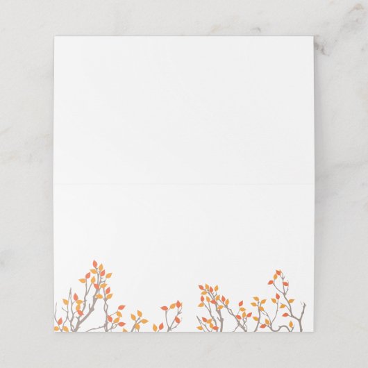 Zalige takken plaatskaartje (Buitenkant ongevouwen)