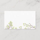 Zalige takken tafel escorte plaatskaartje (Achterkant)