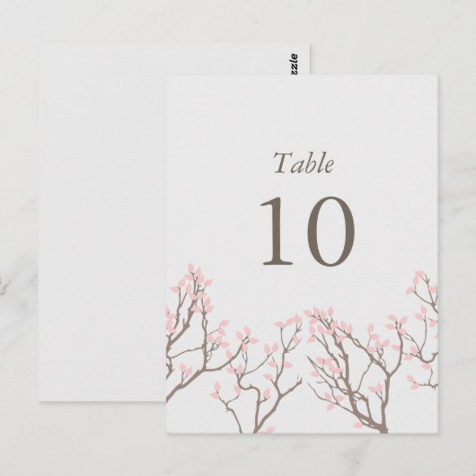 Zalige takken Tafelnummers (Voorkant / Achterkant)