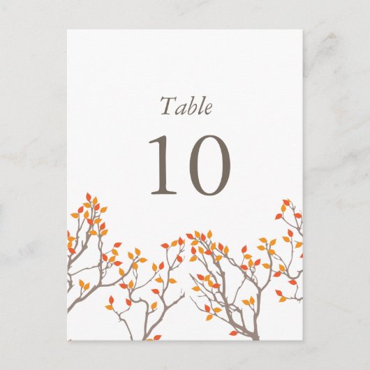 Zalige takken Tafelnummers (Voorkant)