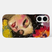 Zalige vrouw in Kimono Case-Mate iPhone Case (Achterkant (horizontaal))