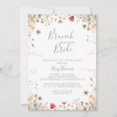 Zalige Wildflower Brunch met de bruidsdouche Kaart (Voorkant)